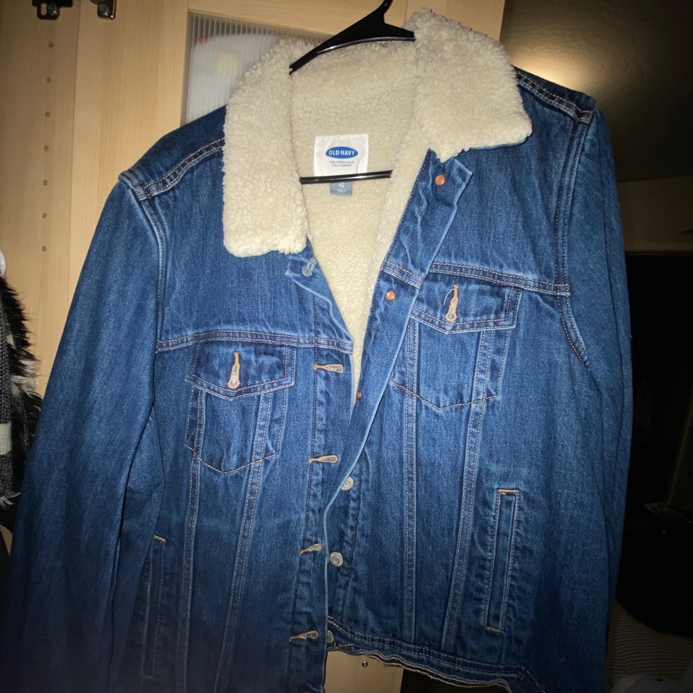 Women’s fleece lined denim jacket
